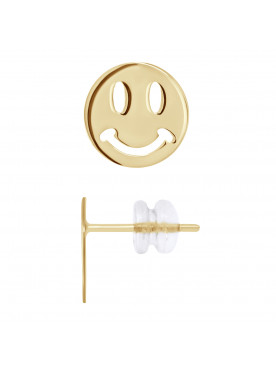 Boucles d'Oreilles Smiley - Or Jaune