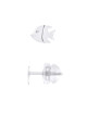 Boucles d'Oreilles Poisson - Or Blanc