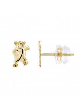 Boucles d 'Oreilles Nounours - Or Jaune