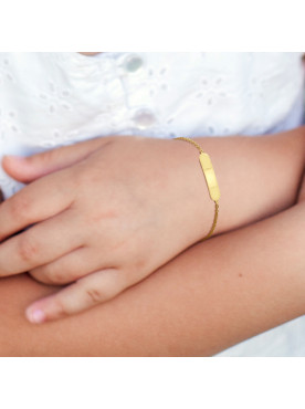 Bracelet Gourmette et licorne - Or