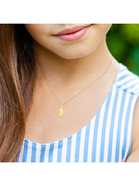 Pendentif Fille - Or Jaune