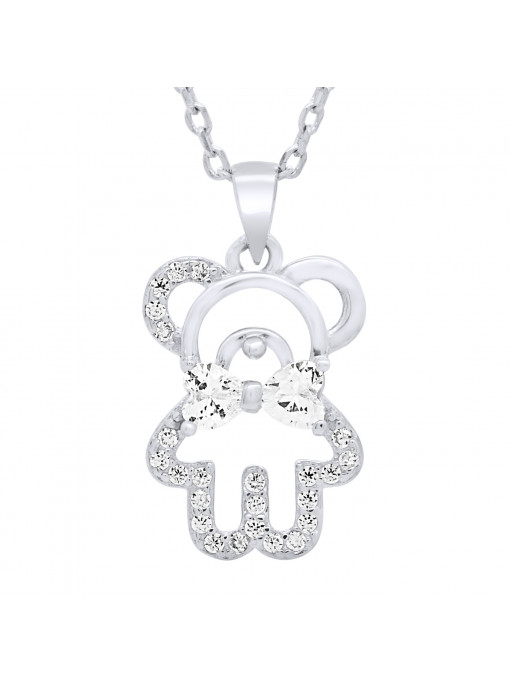 Collier Ourson Noeud Papillon