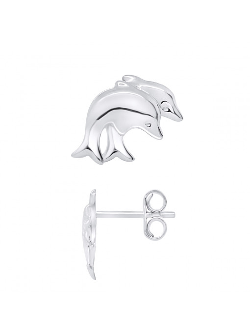 Boucles d'Oreilles 2 Dauphins