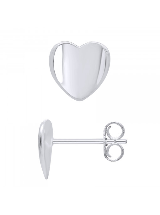 Boucles d'Oreilles Coeur Relief