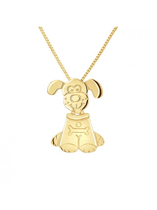 Pendentif Chien - Or Jaune