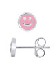 Boucles d'Oreilles Smiley Rose