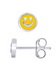 Boucles d'Oreilles Smiley Jaune