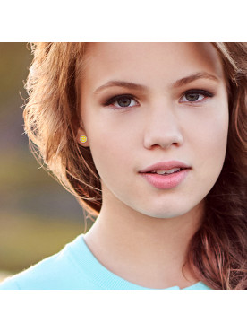 Boucles d'Oreilles Smiley Jaune