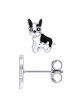 Boucles d'Oreilles Bouledogue Francais