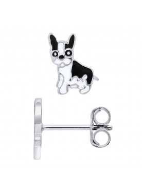 Boucles d'Oreilles Bouledogue Francais