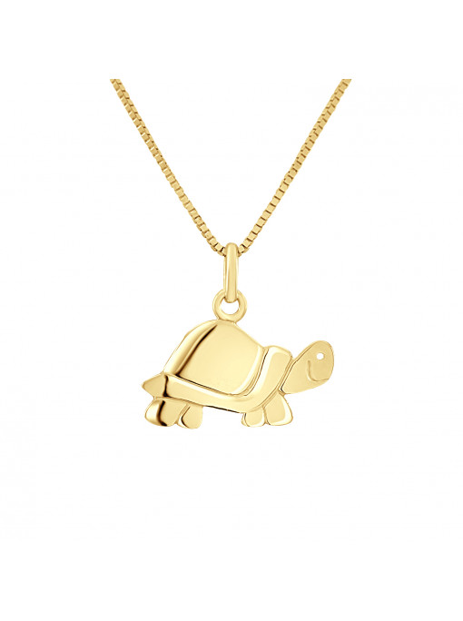 Pendentif Tortue - Or Jaune