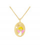 Pendentif Ange Rose - Or Jaune