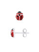 Boucles d'Oreilles Coccinelle Rouge