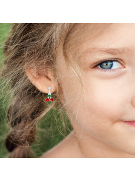 Boucles d'Oreilles Cerise