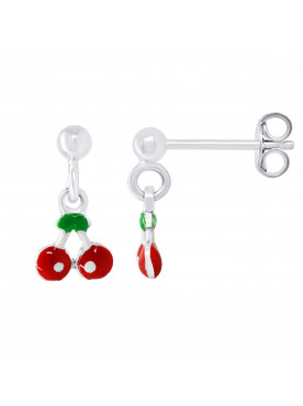 Boucles d'Oreilles Cerise