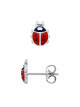 Boucles d'Oreilles Coccinelle Bombe