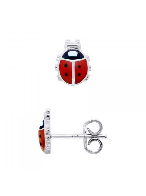 Boucles d'Oreilles Coccinelle Bombe