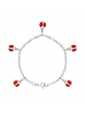 Bracelet Coccinelles