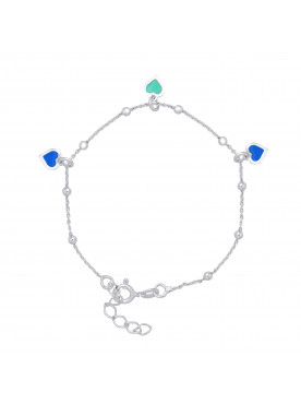 Bracelet Coeurs Bleu