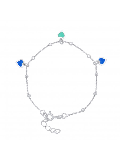 Bracelet Coeurs Bleu