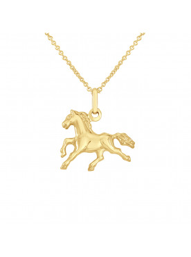 Pendentif Cheval - Or Jaune