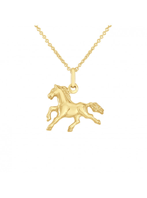 Pendentif Cheval - Or Jaune